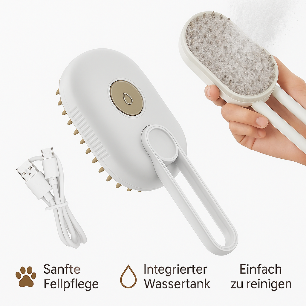 Dampfbürste für Katzen und Hunde