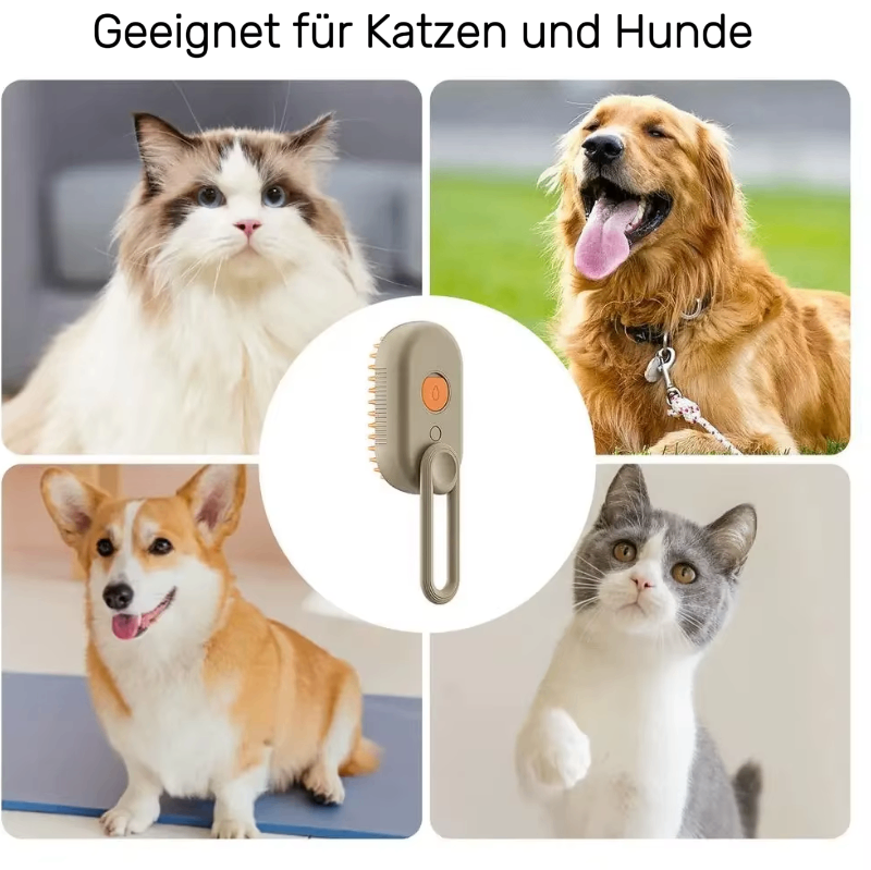 Dampfbürste für Katzen und Hunde